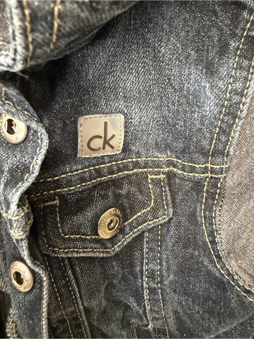 Calvin Klein Jeans Baby Hooded Denim Jacket 6–9 Months